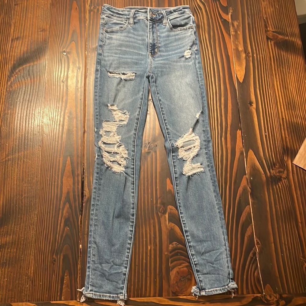 American Eagle Ripped Skinny Jeans